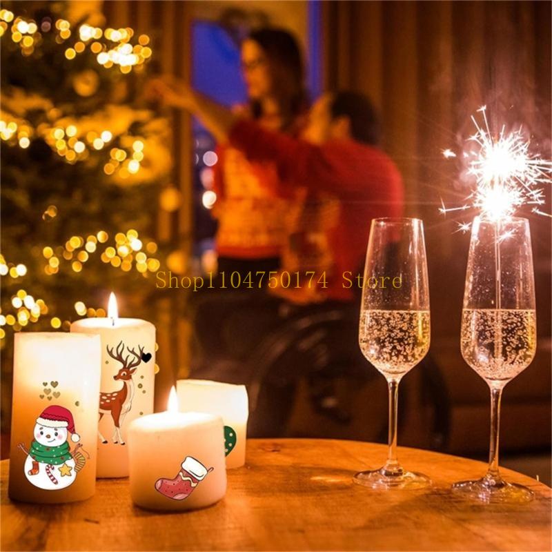 Kerstkaarsstickers voor feesta - Candle Supplies For Sale recensie en prijs