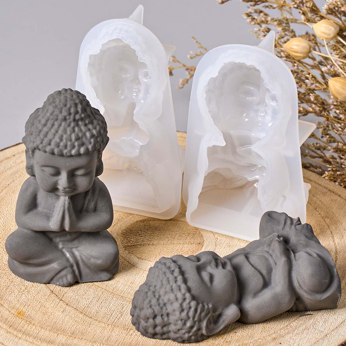 3D Boeddha siliconen kaarsvorm - Zen Candle Supplies recensie en prijs