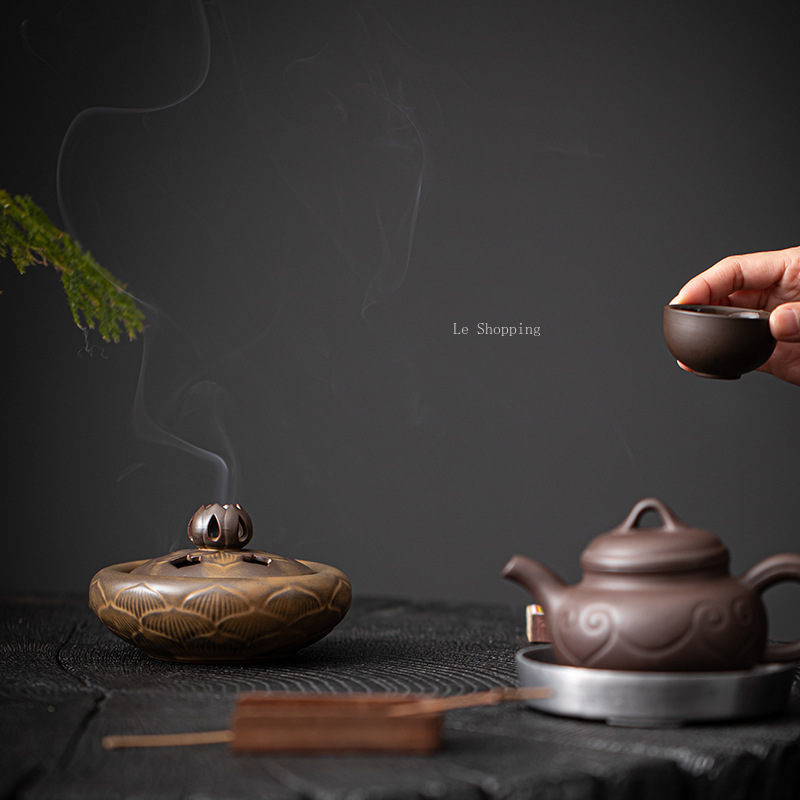 Antiek keramiek Lotus wierooks - Zen Candle Supplies recensie en prijs