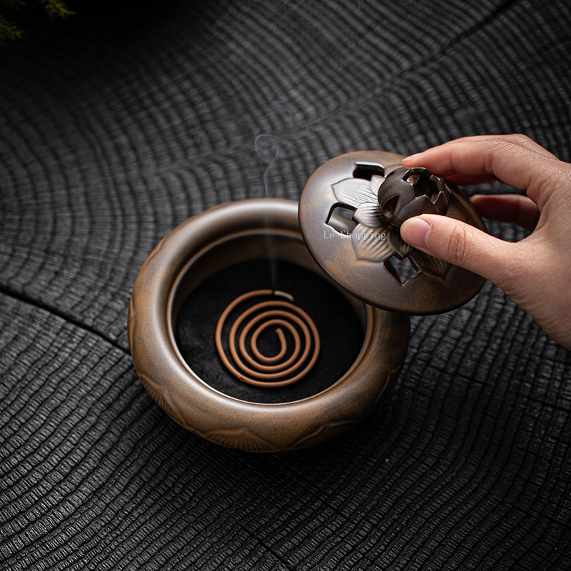 Antiek keramiek Lotus wierooks - Zen Candle Supplies recensie en prijs